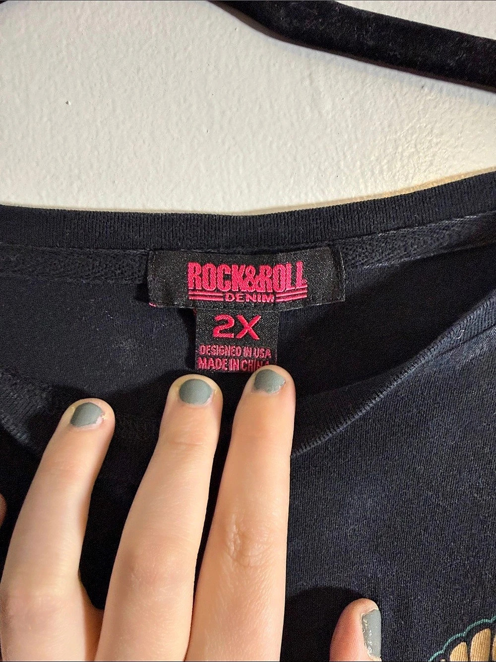 Rock & Roll Denim Rodeo Graphic Tee Black & Multi Size 2X - Picture 3 of 3